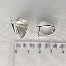 Серьги из серебра Diamant 94-120-00565-1 покрыто  родием, фото 4