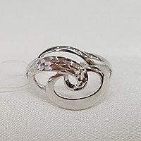 Кольцо из серебра с алмазной гранью Diamant 94-110-00879-1 покрыто родием
