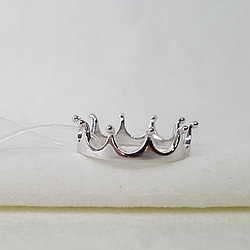 Кольцо-корона из серебра SOKOLOV покрыто  родием 94011445 размеры - 15 15,5 16