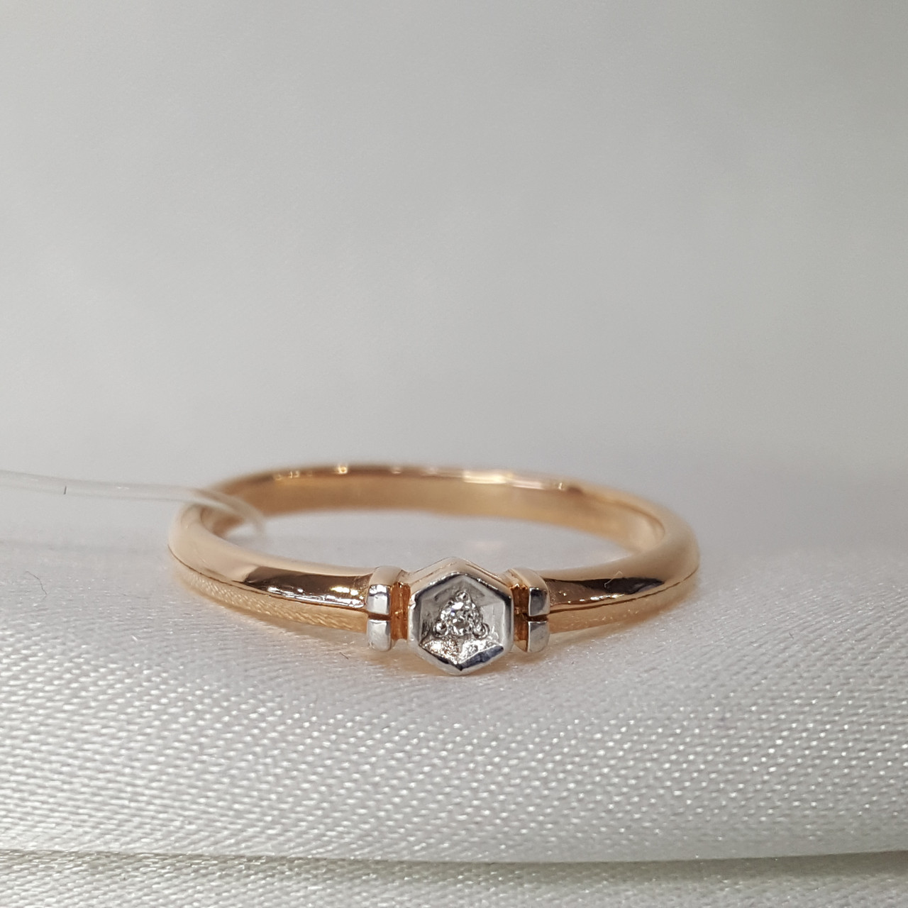 Серебряное кольцо Бриллиант Aquamarine 060126.6 позолота - фото 1 - id-p93864860