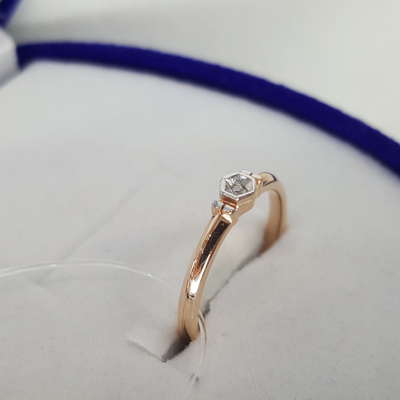 Серебряное кольцо Бриллиант Aquamarine 060126.6 позолота - фото 3 - id-p93864860