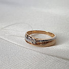 Кольцо из серебра с бриллиантом SOKOLOV 87010046 позолота, фото 2