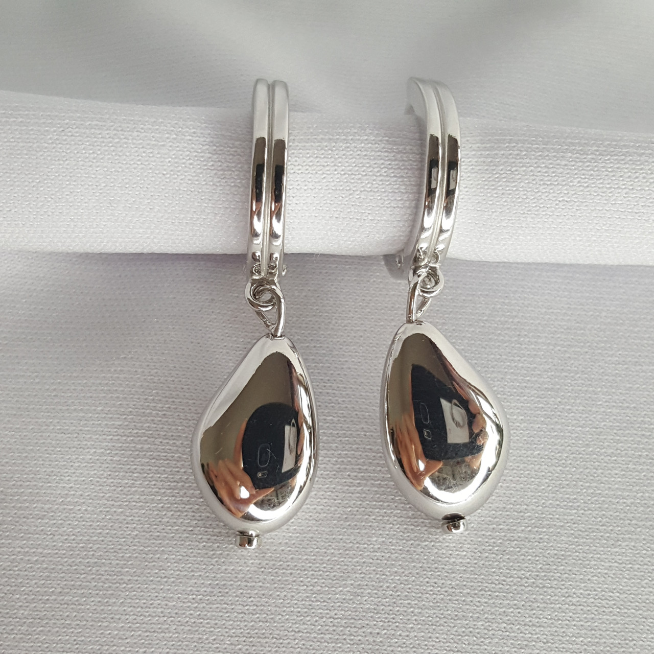 Серьги из серебра SOKOLOV 94025000 покрыто родием