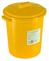 Бак для сбора, хранения и перевозки медицинских отходов класс Б 50,0 литр (многоразовый с крышкой)