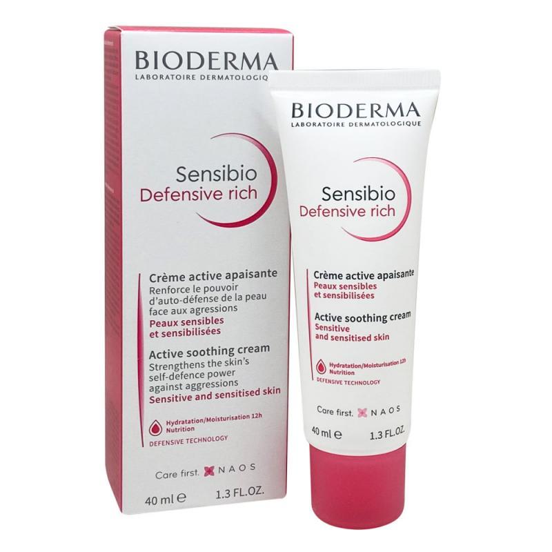 БиодермаSensibio Defensive Rich успокаивающий крем для чувствительной кожи 40 мл - фото 1 - id-p97862463