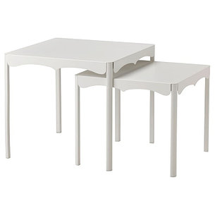Комплект столов  ХЕМБЬЮДЕН  2 шт, белый ИКЕА, IKEA, фото 2