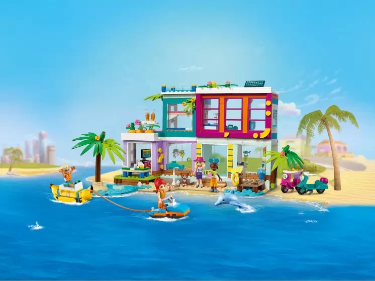 LEGO Friends  41709 Пляжный дом для отдыха, конструктор ЛЕГО