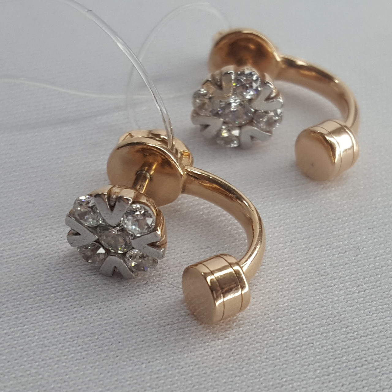 Серьги из серебра с фианитами Aquamarine 48124А.6, фото 1