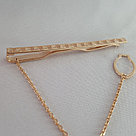 Зажим для галстука из серебра Aquamarine 70409.6, фото 2