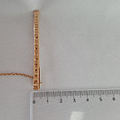 Зажим для галстука из серебра  Aquamarine 70409.6 позолота, фото 4