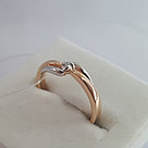 Серебряное кольцо  Бриллиант Aquamarine 060129.6 позолота, фото 2