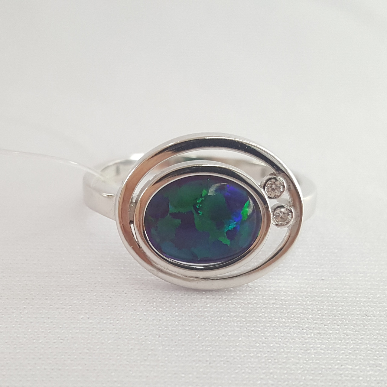 AQUAMARINE серебро с родием 6949596А.5 размеры - 18
