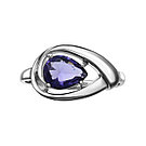 Серебряное кольцо с кварцем TEOSA 1-06-247-30р покрыто  родием, фото 2