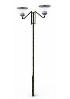 Торшер "Беркут" Н=3,9 м. ( трубный) (труба 108/60)ф160-М16-4 (2 светильника )