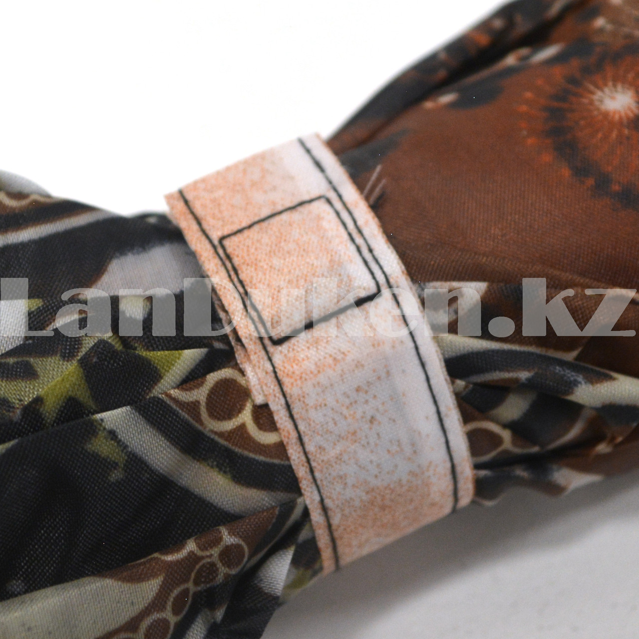 Зонт механический складной женский 23,5 см с огурцами коричневый - фото 7 - id-p98455233