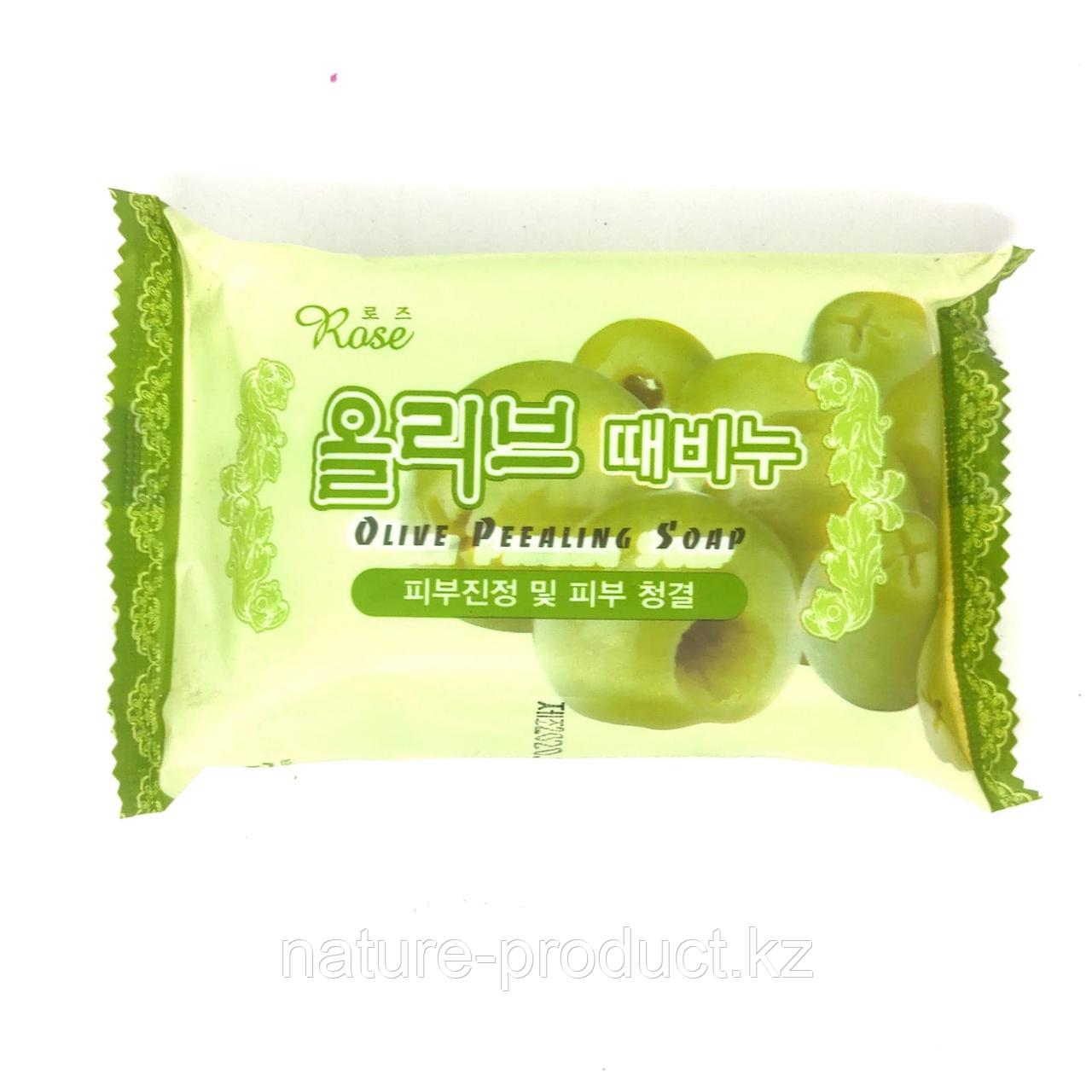 Rose olive peeling soap, Мыло-пилинг с оливой,150 гр