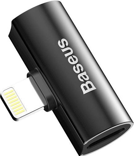 Переходник Baseus L46 (CAL46-01) 2xLightning(F)-Lightning(M), Черный