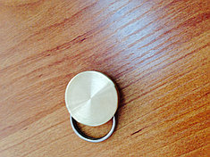 Металлическая печать (пломбир под пластилин с кольцом), диаметр 25мм