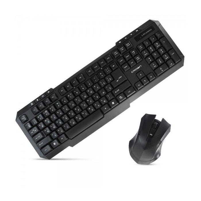 Клавиатура+мышь беспроводная Crown CMMK-953W