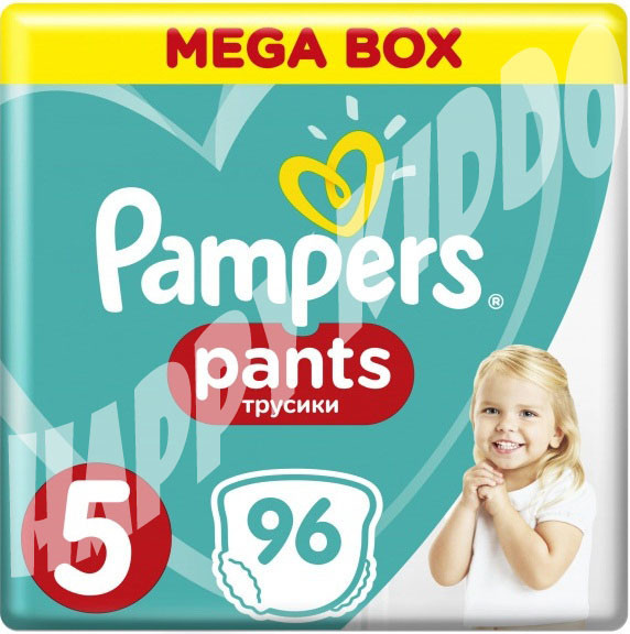 Подгузники-трусики PAMPERS Pants Junior Мега Упаковка 96шт