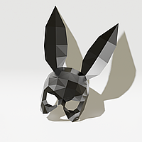 Набор для создания полигональной маски "Playboy" Черный перламутровый