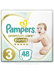 Подгузники-трусики PAMPERS Premium Care Pants для мальчиков и девочек Midi (6-11 кг) Экономичная Упаковка 48шт