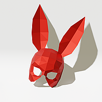 Набор для создания полигональной маски "Playboy" Красный