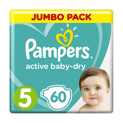 Подгузники PAMPERS Active Baby Junior Jumbo Упаковка 60шт