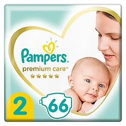 Подгузники PAMPERS Premium Care Mini (4-8 кг) Экономичная Упаковка 66шт