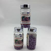 Капсулы с Экстрактом виноградных косточек "Natural" (Grapeseed Oil) для сохранения молодости