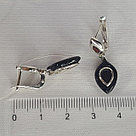 Серьги AQUAMARINE 4712403А.5 серебро с родием, фото 3