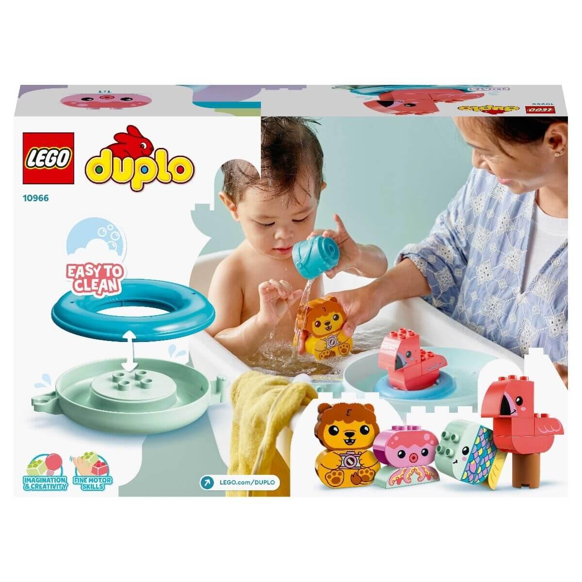 Lego Дупло Приключения в ванной: плавучий поезд для зверей