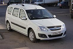 Защита порогов прямая Ø51мм (НПС) LADA Largus 2012-