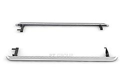 Защита порогов с алюм. площадкой Ø51мм (НПС) LADA Largus 2012-