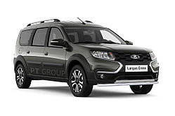 Защита переднего бампера одинарная Ø51мм (НПС) LADA Largus 2021-