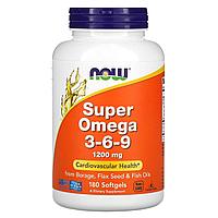 БАД Super Omega 3-6-9, 1200 мг, 180 капсул, срок до 01/2026г.