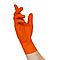 NITRAS TOUGH GRIP N 8335, Одноразовые перчатки из нитрила оранжевого цвета, раз. М, фото 2