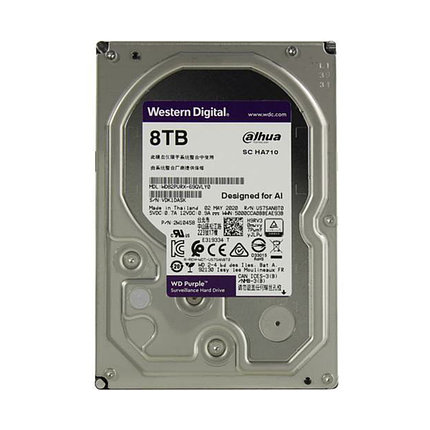 Жесткий диск, Dahua, WD82PURX, HDD 8Tb, SATA 6Gb/s, 3.5", фото 1
