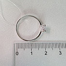 Помолвочное кольцо из серебра с фианитом SOKOLOV 94011721 покрыто  родием, фото 6