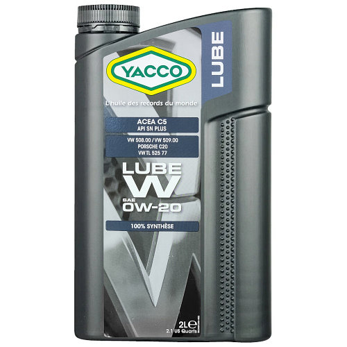 Масло 0W20 Yacco LUBE W для автомобилей Volkswagen