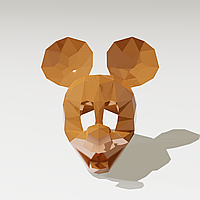 Набор для создания полигональной маски "Mickey Mouse" Бронза зеркальная