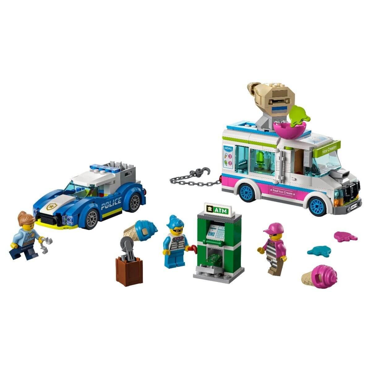 Lego Город Погоня полиции за грузовиком с мороженым 60314
