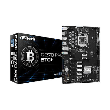 Материнская плата ASRock Q270 PRO BTC+, фото 2