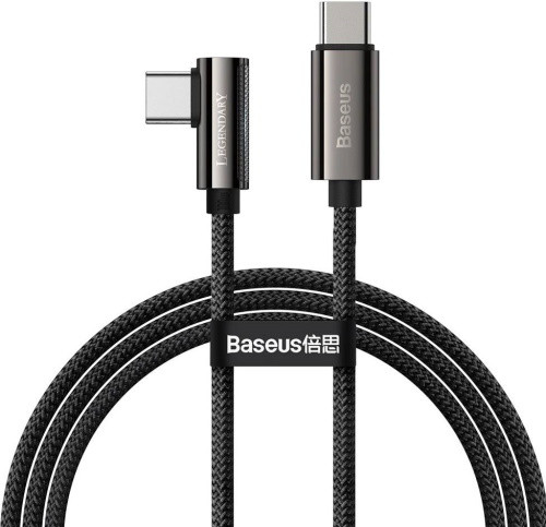 Кабель Baseus Legend Series Elbow CATCS-01 Type-C-Type-C 5A PD 100W 2m Черный