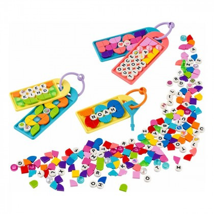 Lego DOTs Боьшой набор бирок для сумок надписи 41949