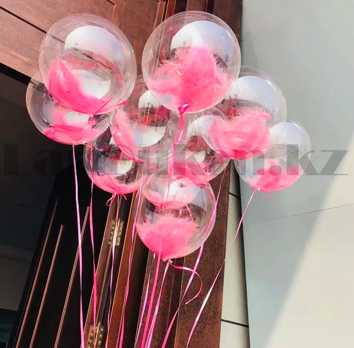 Перья для шаров 8 г розовые - фото 5 - id-p98533415