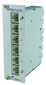 TELEGARTNER МИНИ-РАСПРЕДЕЛИТЕЛЬ  MPD6-HS K Cat.6 A 3 HU / 7 TE