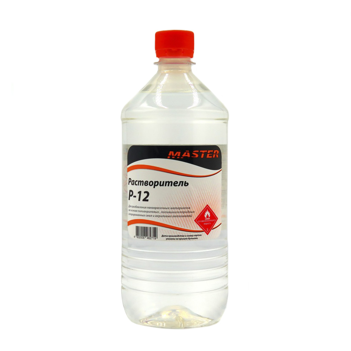 Растворитель Р-12, ГОСТ 7827-14, в пластиковой бутылке (0,9л-0,72кг) - фото 1 - id-p53687423