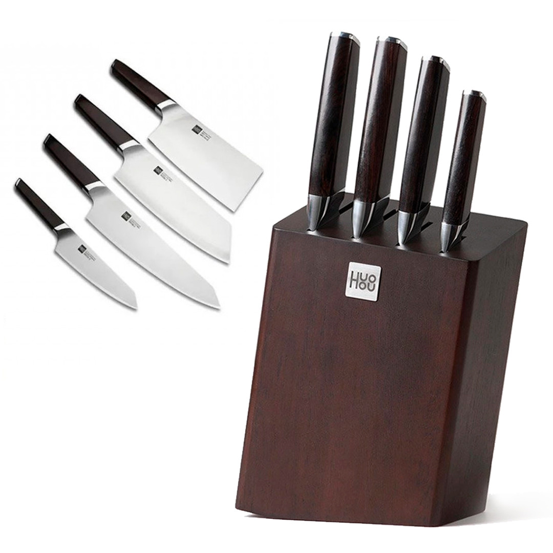 Набор кухонных ножей Xiaomi Huo Hou Fire Waiting Steel Knife Set, (HU0033) - фото 1 - id-p96740432