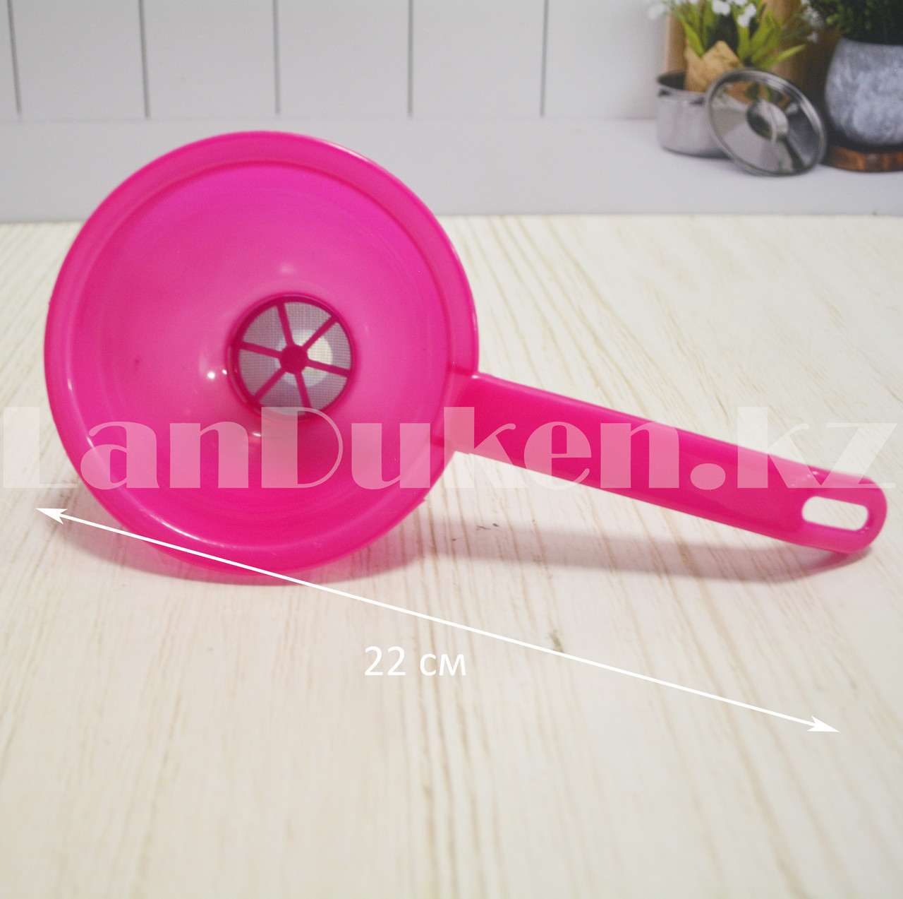 Воронка сливная 10 см диаметр розовая - фото 2 - id-p98535013